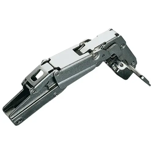 Concealed Hinge, Salice 200 Series, 165 degree , half overlay mounting/twin mounting For cabinets with internal drawer boxes or pull-out shelves, dowel mounted, model C2RFG99 Nickel plated Concealed Hinge, Salice 200 Series, 165 degree , half overlay mounting/twin mounting For cabinets with internal drawer boxes or pull-out shelves, dowel mounted, model C2RFG99 Nickel plated