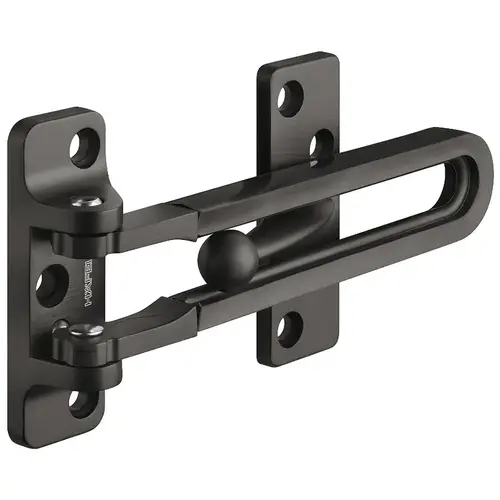 Security door guard, For inward opening doors made from wood for flush doors, Stainless steel, graphite black, PVD coated Matt black, PVD coated, Graphite black, PVD coated Security door guard, For inward opening doors made from wood for flush doors, Stainless steel, graphite black, PVD coated Matt black, PVD coated, Graphite black, PVD coated