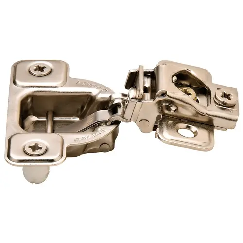 Concealed Hinge, Salice Face Frame 3 Cam, 106 degree Opening Angle, Self Close CSR3799XR 1/2" Overlay, model CSR3799XR Press-fit; nickel plated Concealed Hinge, Salice Face Frame 3 Cam, 106 degree Opening Angle, Self Close CSR3799XR 1/2" Overlay, model CSR3799XR Press-fit; nickel plated