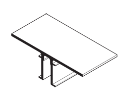 CRL-U.S. Aluminum AP995 5" Intermediate Vertical 'T' Anchor for CW935 Mill - pack of 12