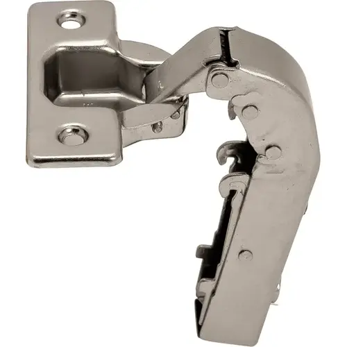 Blind Corner Clip-On Hinge, Opening Angle 92 degree , Inset Overlay Self-close Cup: nickel plated Blind Corner Clip-On Hinge, Opening Angle 92 degree , Inset Overlay Self-close Cup: nickel plated