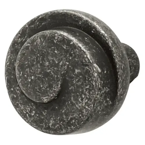 Knob, Cirque Zinc alloy, antique, Black, Height: 25 mm, Knob diameter: 30 mm Black, antique Knob, Cirque Zinc alloy, antique, Black, Height: 25 mm, Knob diameter: 30 mm Black, antique