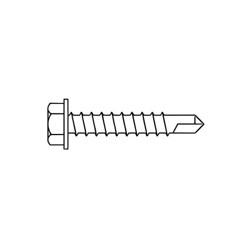 #12 x 1" Hex Washer Head Tek Screw - pack of 100 #12 x 1" Hex Washer Head Tek Screw - pack of 100