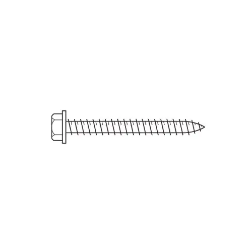 #12 x 2" Hex Washer Head Sheet Metal Screw - pack of 100
