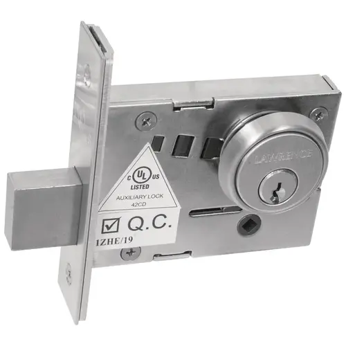 Small Case Mortise Lock, Standard Deadbolt Lock Function 4700 Series, Cylinder lock (cylinder only) 630 satin stainless steel (US32D) Small Case Mortise Lock, Standard Deadbolt Lock Function 4700 Series, Cylinder lock (cylinder only) 630 satin stainless steel (US32D)