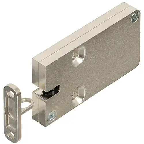 Electric Furniture Lock, EFL3/3C Dialock, EFL 3C - with door status contact Housing and locking bolt: Nickel plated, Lock case and locking bolt: Nickel plated Electric Furniture Lock, EFL3/3C Dialock, EFL 3C - with door status contact Housing and locking bolt: Nickel plated, Lock case and locking bolt: Nickel plated