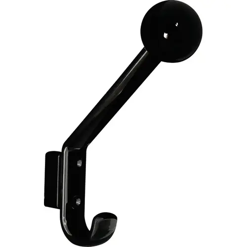 Coat & Hat Hook, HEWI, Polyamide, with 15 mm Spacer Hat and coat hook, wide range of colors, Jet black Jet black, glossy Coat & Hat Hook, HEWI, Polyamide, with 15 mm Spacer Hat and coat hook, wide range of colors, Jet black Jet black, glossy