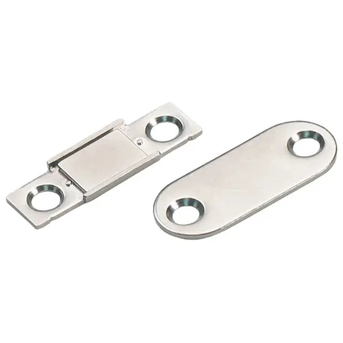 Magnetic Catch, Ultra Thin, 2.7 kg Pull Stainless steel/epoxy Nickel plated Magnetic Catch, Ultra Thin, 2.7 kg Pull Stainless steel/epoxy Nickel plated