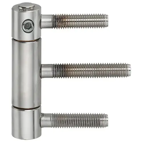 Drill-in hinge, Anuba Herkula 320 SM-RA, Herkula 320 SM-FR, for rebated front doors up to 120/150 kg for blind frames or lining frames (optional), nickel plated, steel, without pin security device Nickel plated Drill-in hinge, Anuba Herkula 320 SM-RA, Herkula 320 SM-FR, for rebated front doors up to 120/150 kg for blind frames or lining frames (optional), nickel plated, steel, without pin security device Nickel plated