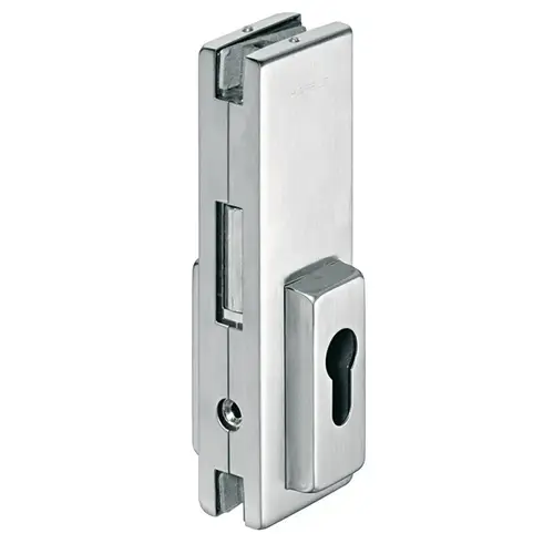Center Door Patch Lock, For glass door fittings, Matt matt Center Door Patch Lock, For glass door fittings, Matt matt