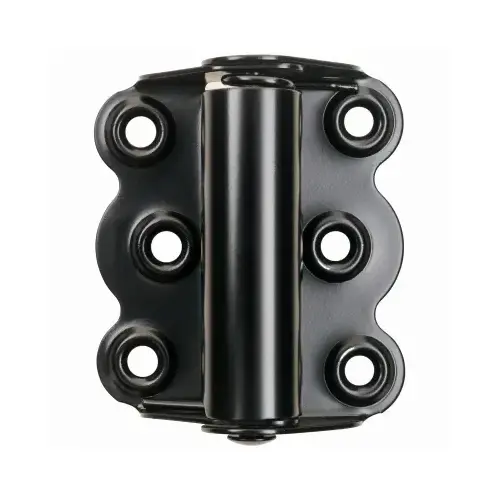 Self-Closing, Adjustable Screen Door Hinge, 2-3/4 In., Black Pair