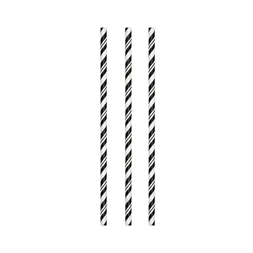 Paper Straws, Black, 24-Ct. Paper Straws, Black, 24-Ct.