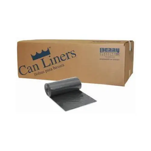 Trash Can Liners, Black, 55-Gal., 50-Ct.
