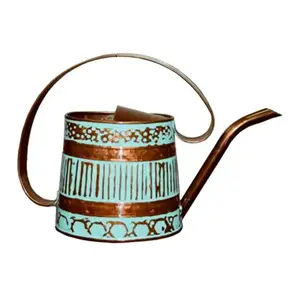 Robert Allen MPT01508 Watering Can, Metal, Teal & Copper, .5-Gal.