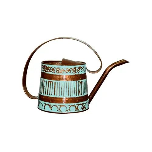 Watering Can, Metal, Teal & Copper, .5-Gal.