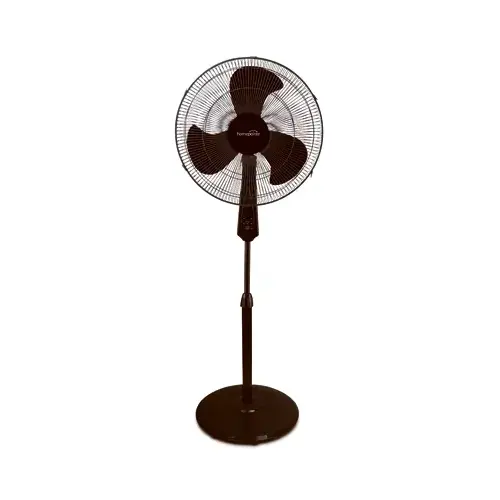 Oscillating Stand Fan, Black, 16-In.