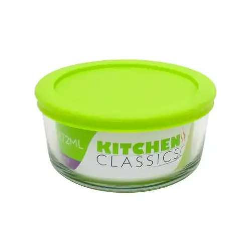 Food Storage Bowl, Tempered Glass, 2-Cup Food Storage Bowl, Tempered Glass, 2-Cup