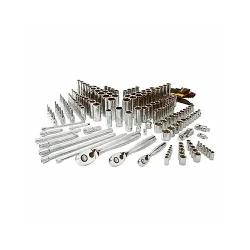 Mechanics Tool Set, 192-Piece, Chrome Vanadium, Polished Chrome Vanadium Mechanics Tool Set, 192-Piece, Chrome Vanadium, Polished Chrome Vanadium