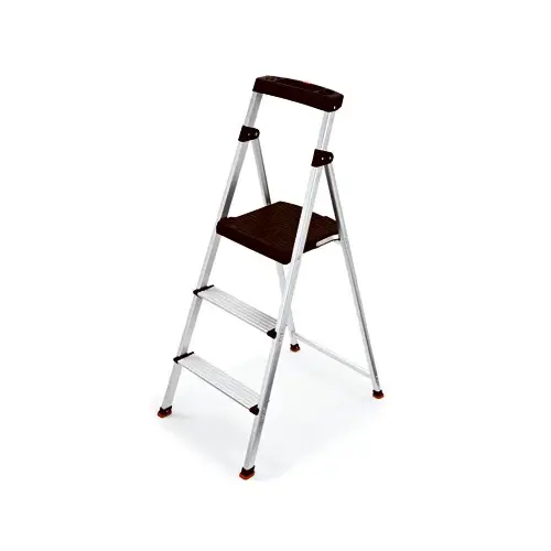Step Stool, 3-Step, Aluminum Step Stool, 3-Step, Aluminum