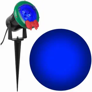 Gemmy 89250 Christmas LightShow Projection LED Spotlight, Icy Blue