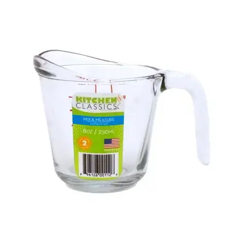 Measuring Cup, Tempered Glass, 8-oz. Measuring Cup, Tempered Glass, 8-oz.