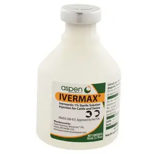 ANIMAL HEALTH INTERNATIONAL 12378158 Cattle Parasiticide, 1% Ivermectin, Injectable, 50mL