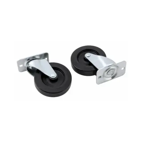 Replacement Caster, PVC, 3 x 5/8-In Pair