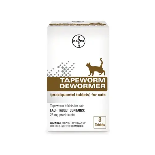 For Cats, 3 Prazquantel Tablets