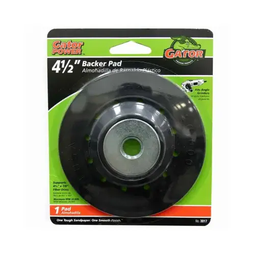 4-1/2 In. Power Angle Grinder Backing Pad 4-1/2 In. Power Angle Grinder Backing Pad