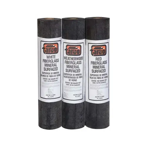 Mineral Surface Roofing, Green, 90-Lb., 36-In. x 36-Ft. Roll