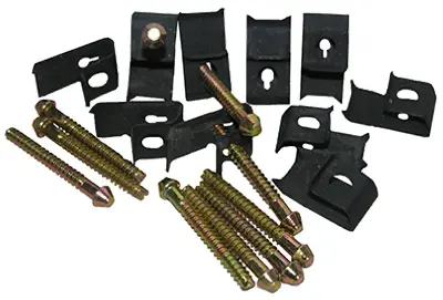LARSEN SUPPLY CO. INC. Sink Rim Clip for Stainless Steel Sinks 10-Ct. 42-2111