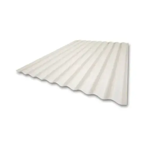 26-In. x 10-Ft. Super 600 Heavy-Duty White Fiberglass Panel - pack of 10