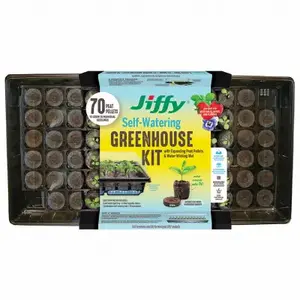 GREEN GARDEN PRODUCTS, LLC T70HG Self-Watering Greenhouse, 70 Peat Pellets