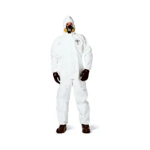 Disposable Coveralls, White, XXL - pack of 25