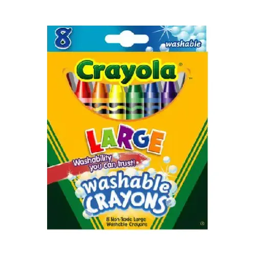 Large Washable Crayons - pack of 8 Large Washable Crayons - pack of 8