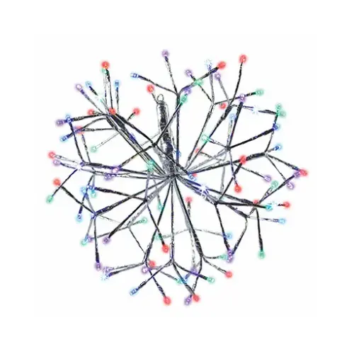 LED Shimmering Sphere, Silver Wire Branches, Warm White Twinkling Bulbs, 16-In. LED Shimmering Sphere, Silver Wire Branches, Warm White Twinkling Bulbs, 16-In.