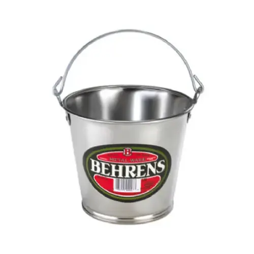 Behrens Utility Pail, 2 qt Capacity, Steel, Galvanized Behrens Utility Pail, 2 qt Capacity, Steel, Galvanized