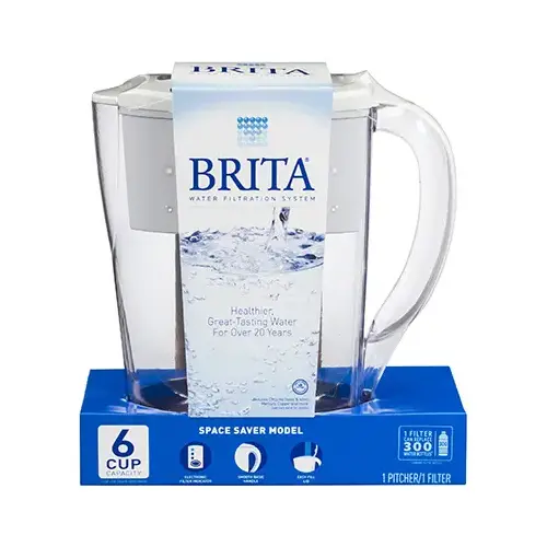 Space Saver 1/2-Gallon Smart Water Filtration Pitcher - pack of 3 Space Saver 1/2-Gallon Smart Water Filtration Pitcher - pack of 3