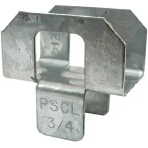 SIMPSON STRONG-TIE CO PSCL 3/4-XCP250 Panel Sheathing Clip, 20 ga Thick Material, Steel, Galvanized - pack of 250