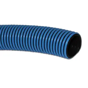 Abbott Rubber T32004001 Pool Vacuum Hose, Blue & Black, 1.25 x 1.58-In. x 25-Ft.