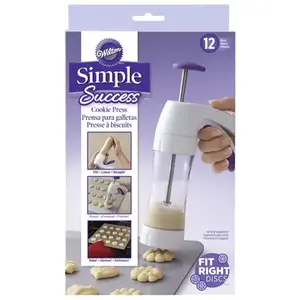 WILTON 191001676 Cookie Press Simple Success Blue/White Blue/White
