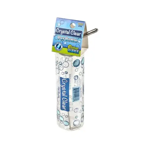 Crystal Clear Pet Bottle, Attaches to Cage, 16-oz. - pack of 2 Crystal Clear Pet Bottle, Attaches to Cage, 16-oz. - pack of 2