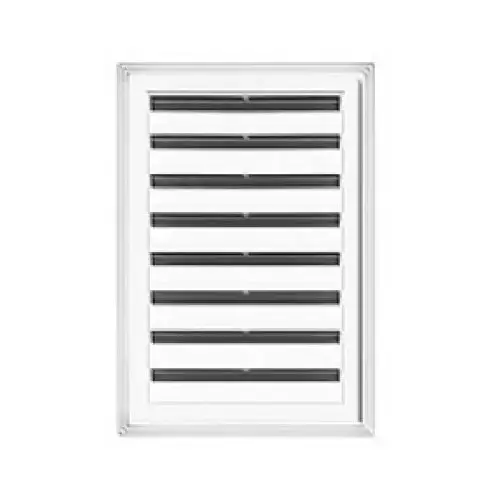 Rectangular Gable Vent, White, 12 x 18-In. Rectangular Gable Vent, White, 12 x 18-In.