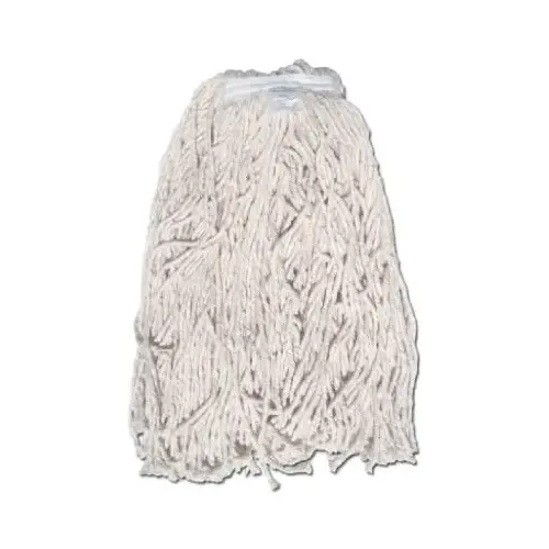 8 Ply Janitorial Natural Yarn Cotton Mop Head, Cut End, Green Seal Certified, 20 oz.