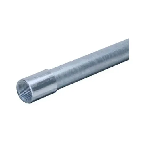 Rigid Conduit, Galvanized Steel, 1 In. x 10 Ft. Rigid Conduit, Galvanized Steel, 1 In. x 10 Ft.