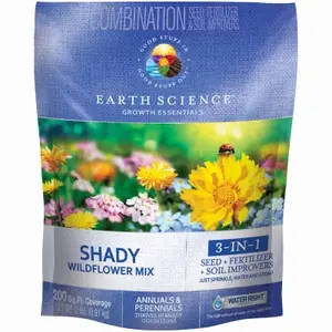Earth Science 12140-6 Shady Wildflower Mix, Covers 200 Sq. Ft., 2-Lbs.