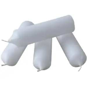 Candle Lite 4433595-XCP200 5416595 Plumbers Candle, 8 to 10 hr Burning, White Candle - pack of 200