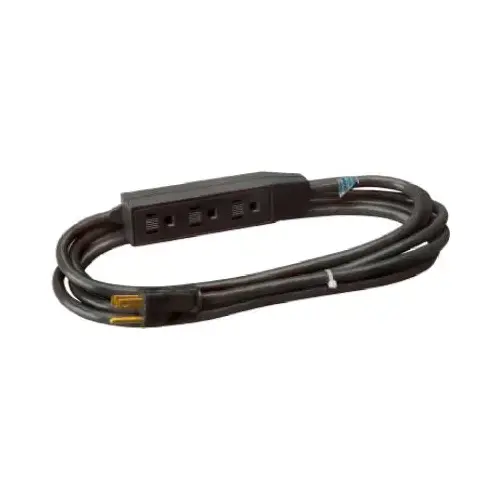 12-Ft. 16/3 SJTW Black Indoor Extension Cord