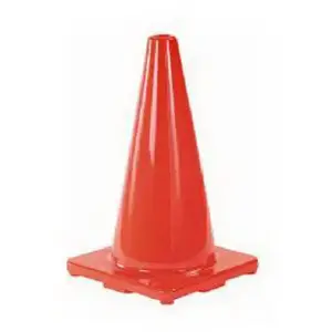 Safety Works SWFM18VPD10 Safety Cone, 18 in H Cone, Bright Orange Cone