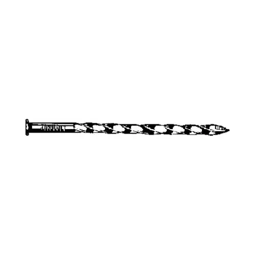STORMGUARD S257S Series Siding Nail, Hand Drive, 8d, 2-1/2 in L, Steel, Galvanized, Spiral Shank, 1 lb